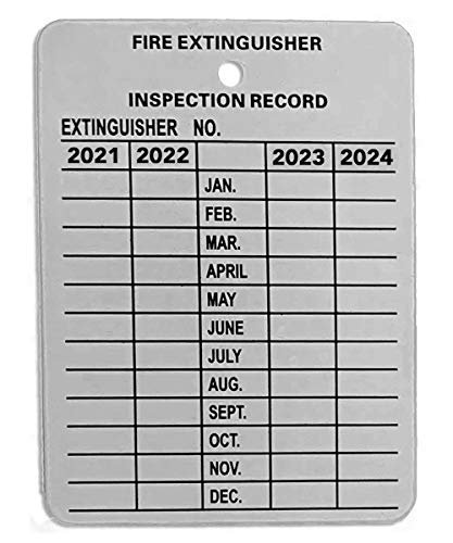 Fire Extinguisher Tag Metal