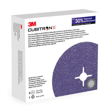 3M Cubitron Slotted Disc with Ribbed Back-up Pad, 115 mm