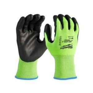 Milwaukee High-Visibility Cut Level 2 Polyurethane Dipped Gloves