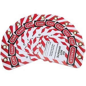PVC LOCKOUT TAG DOP