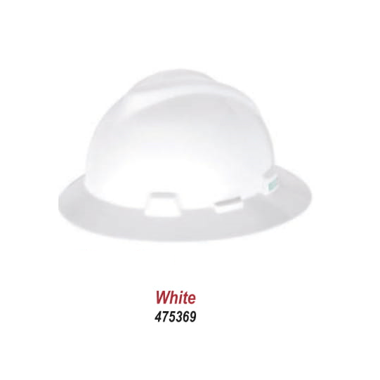 MSA V-Gard Full Brim Hard Hat