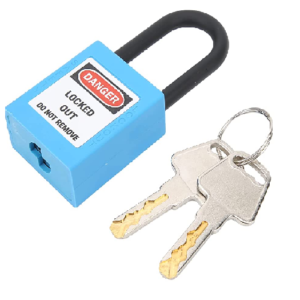 Plastic Shackle Padlock 38mm Blue Colour