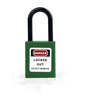 Plastic Shackle Padlock 38mm Green Colour